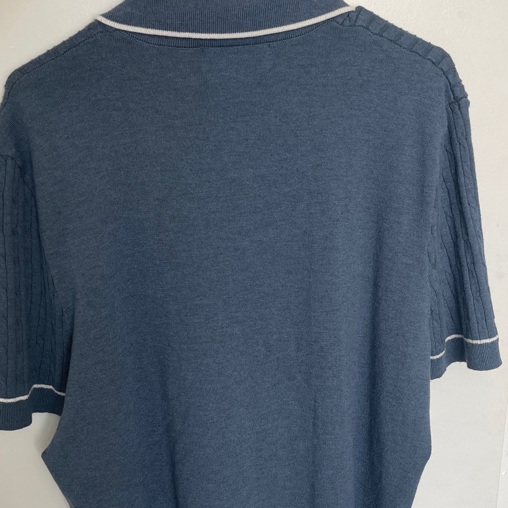 Blue Polo with White Accents - Picture 6 of 7